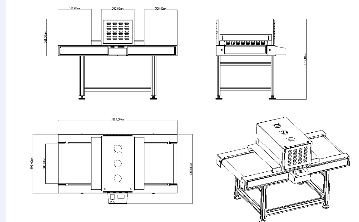 Adjustable Desktop UV Dryer