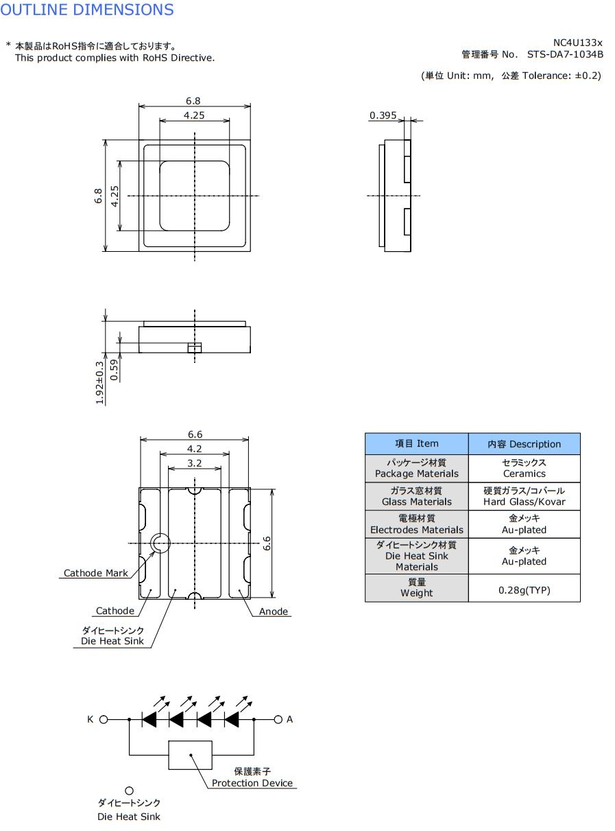 NICHIA UV Light Beads for UV Curing Equipment