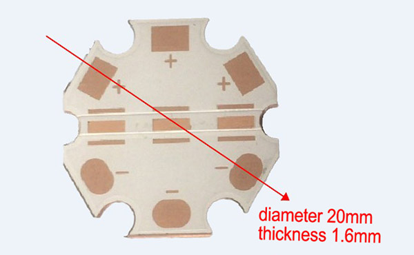 Suitable for UVC LED 3535 LED Lamps Copper Printed Circuit Board