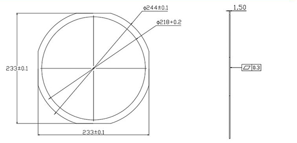 Customized Wafer Film Frame for Dicing Wafer-Substrate Iron Hoop