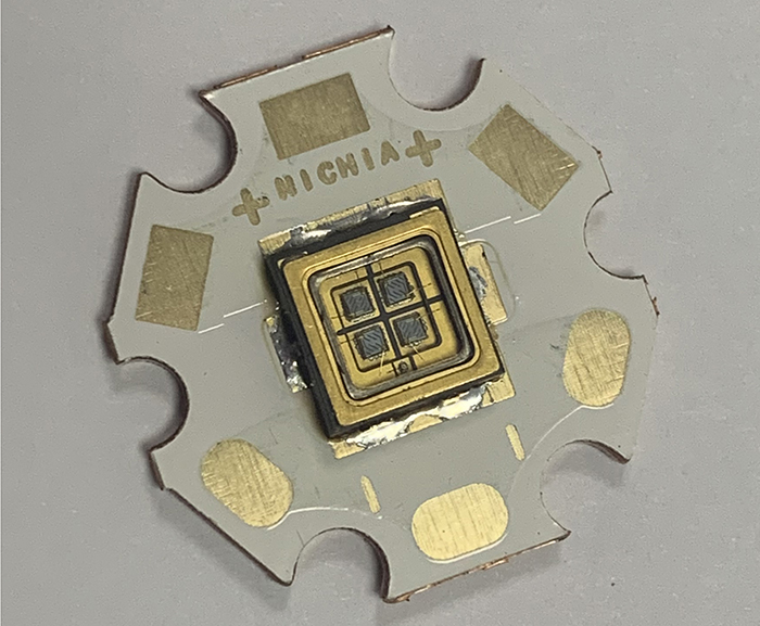 SMD UV LED Lamp Chips NC4U133B Mounted on 20mm PCB