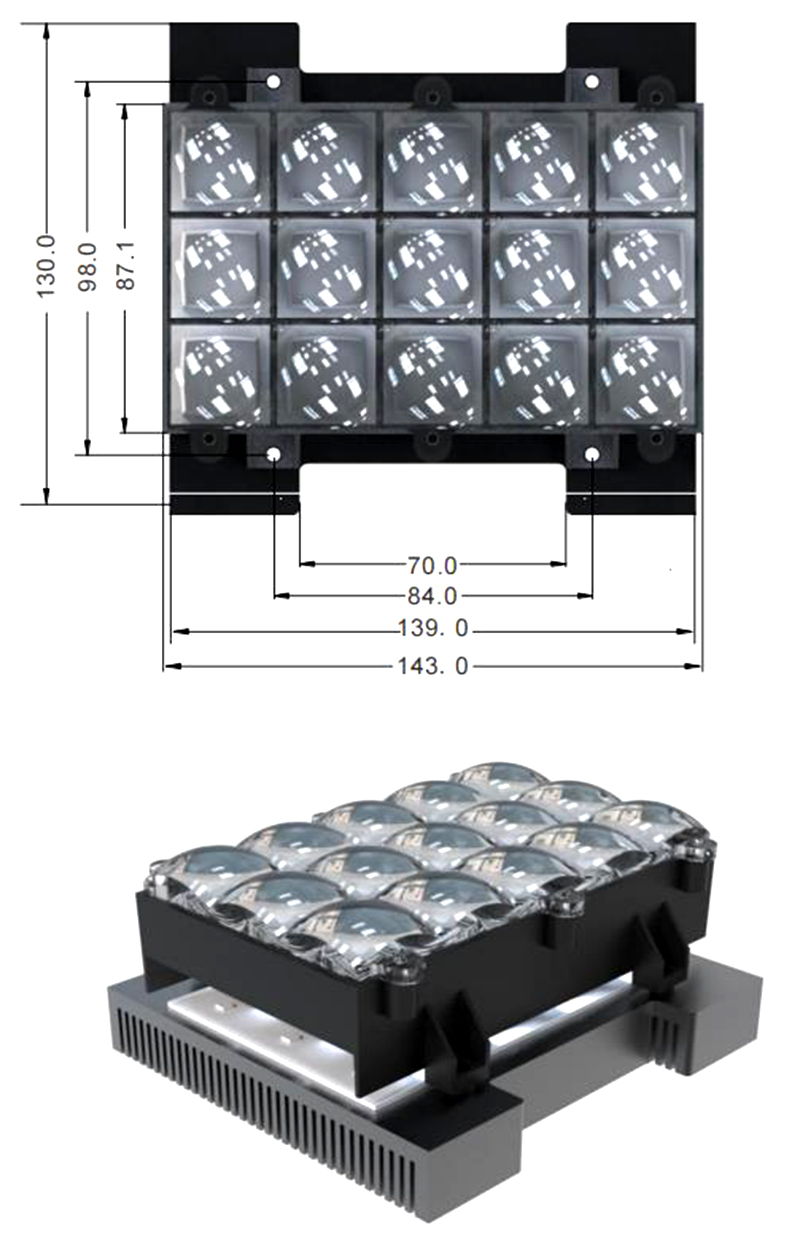 UV LED Light Source Optical Lens