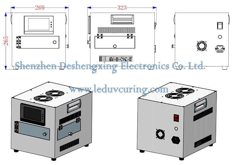 Caja de curado con pegamento UV del catéter de unión de 365 nm