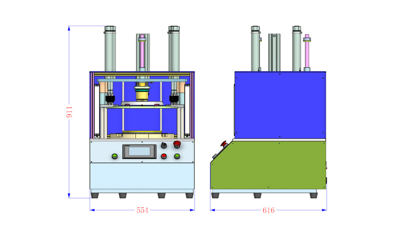 size of wafer expander machine
