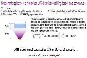 The Lethal Dose of 2019-nCoVnovel Coronavirus was 1085 mJ/cm2